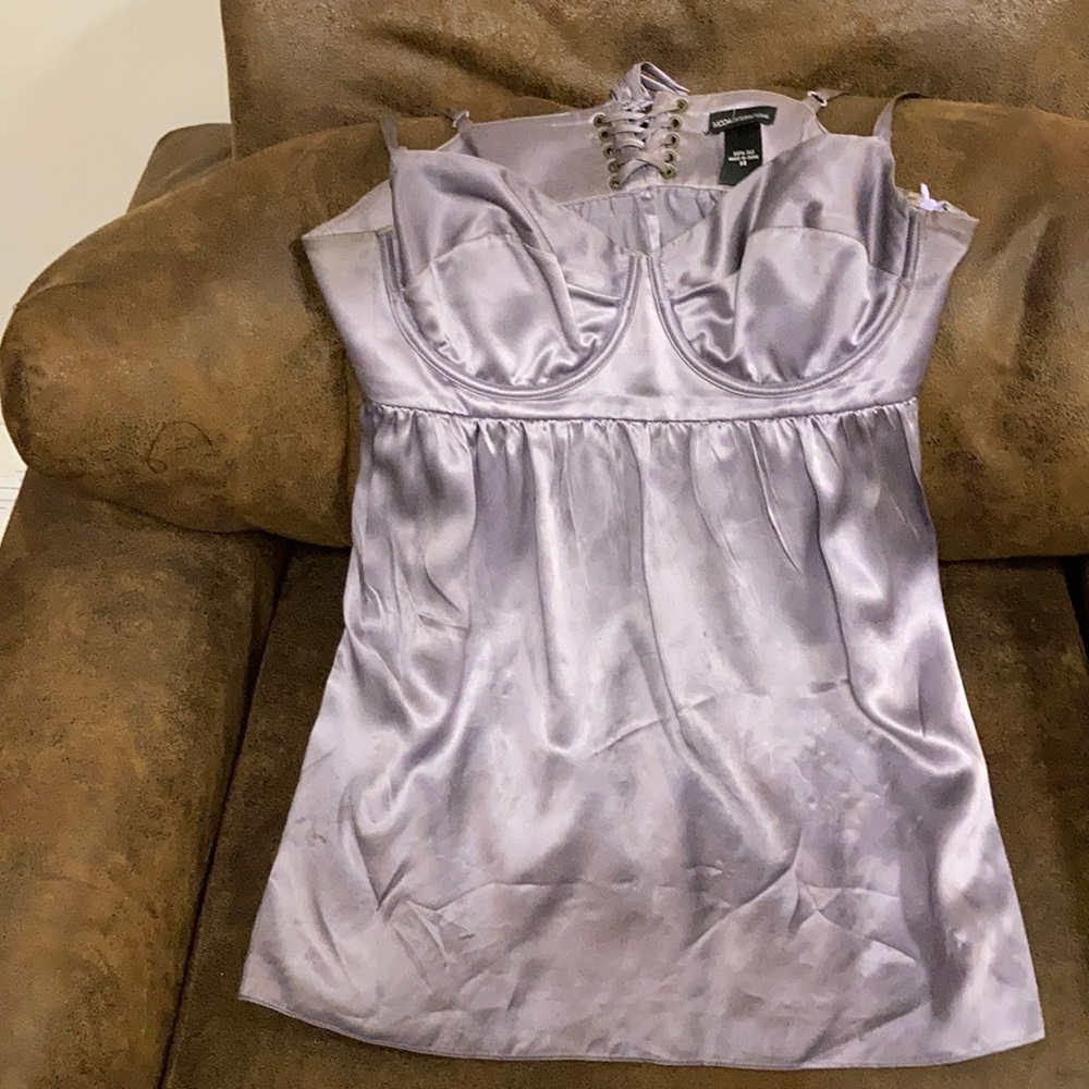 Rare. VS 100% silk corset cami.